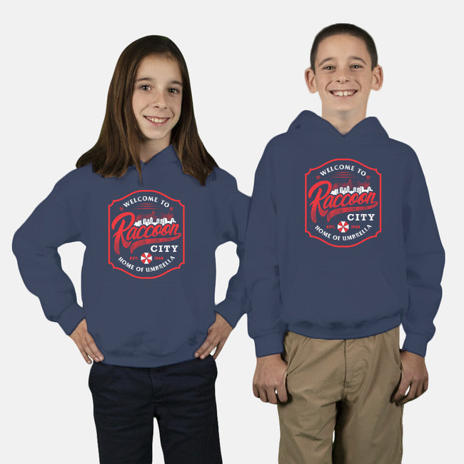 Raccoon City-Youth-Pullover-Sweatshirt-arace