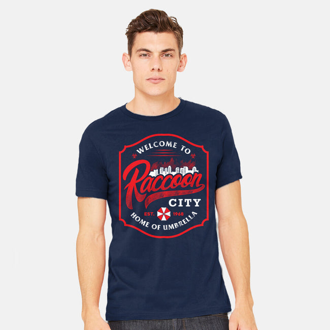 Raccoon City-Mens-Heavyweight-Tee-arace