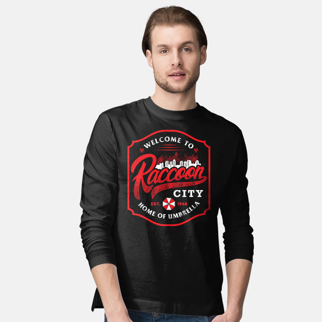 Raccoon City-Mens-Long Sleeved-Tee-arace