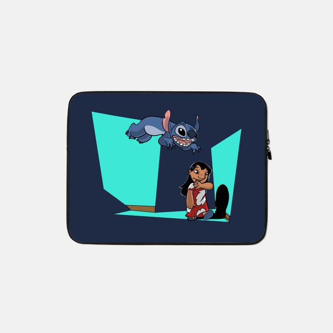 Alien And Girl-None-Zippered-Laptop Sleeve-zascanauta