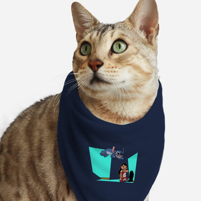 Alien And Girl-Cat-Bandana-Pet Collar-zascanauta