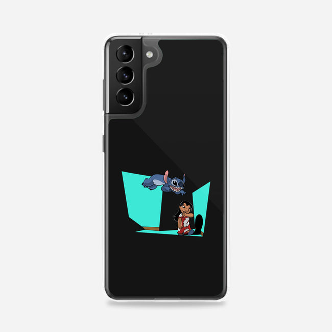 Alien And Girl-Samsung-Snap-Phone Case-zascanauta