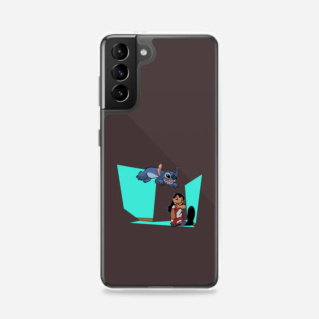 Alien And Girl-Samsung-Snap-Phone Case-zascanauta