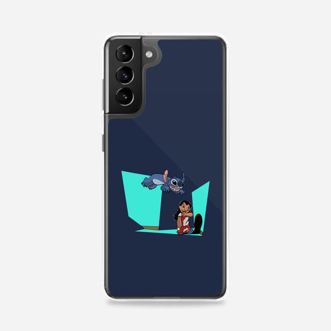 Alien And Girl-Samsung-Snap-Phone Case-zascanauta