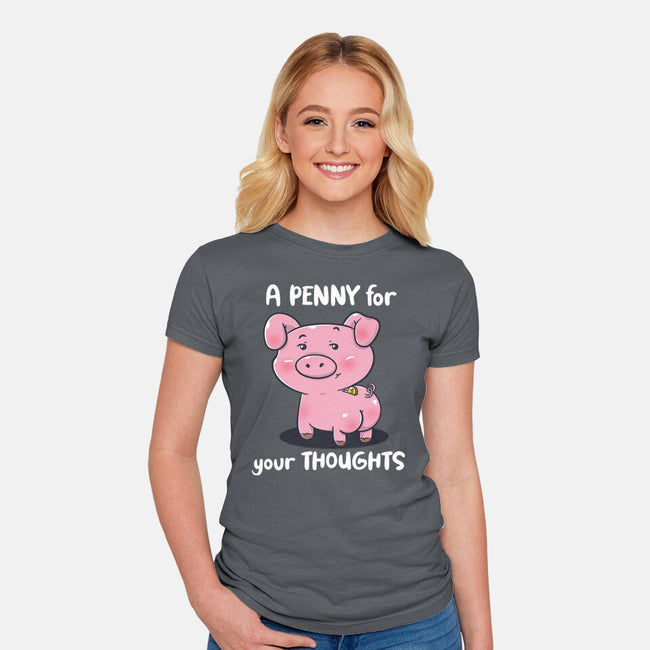 One Penny-Womens-Fitted-Tee-Freecheese