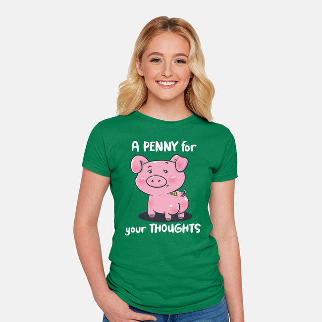 One Penny-Womens-Fitted-Tee-Freecheese