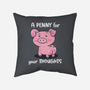 One Penny-None-Non-Removable Cover w Insert-Throw Pillow-Freecheese