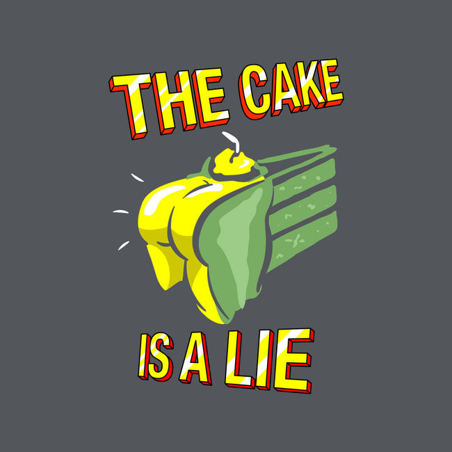 The Cake Is A Lie-Unisex-Kitchen-Apron-rocketman_art