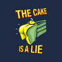 The Cake Is A Lie-Unisex-Basic-Tee-rocketman_art