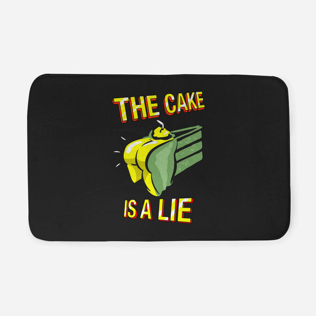 The Cake Is A Lie-None-Memory Foam-Bath Mat-rocketman_art
