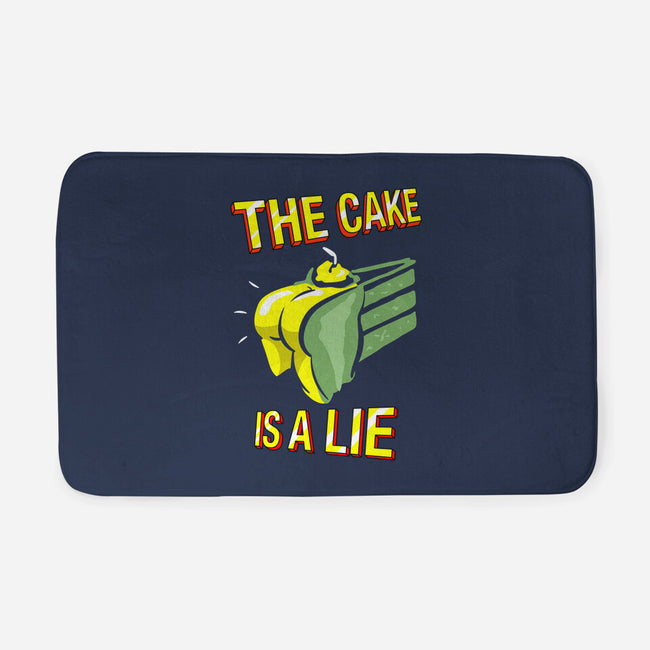 The Cake Is A Lie-None-Memory Foam-Bath Mat-rocketman_art