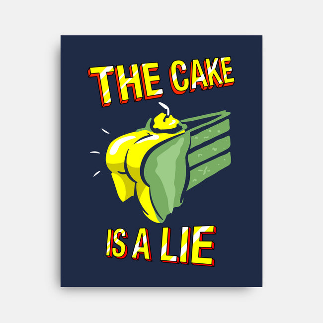 The Cake Is A Lie-None-Stretched-Canvas-rocketman_art