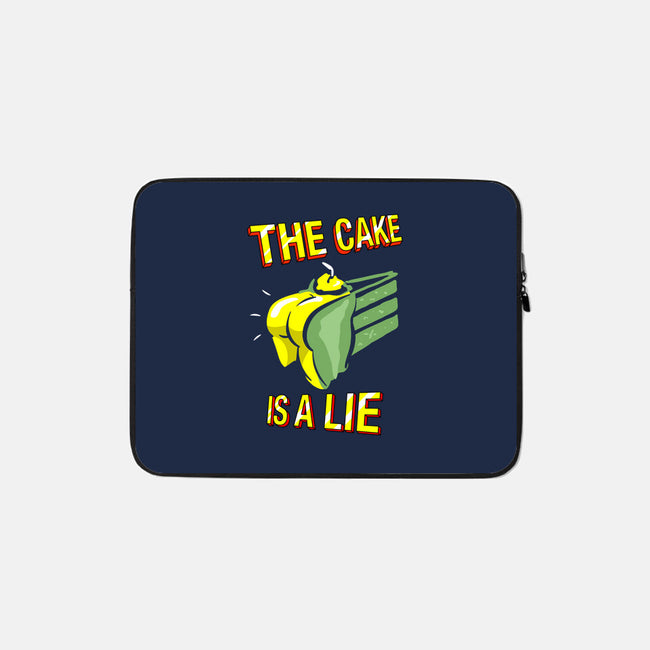 The Cake Is A Lie-None-Zippered-Laptop Sleeve-rocketman_art