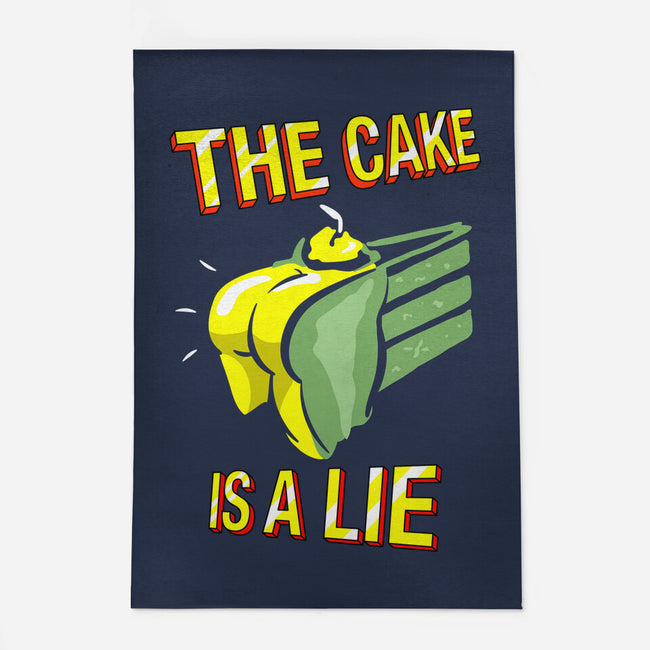 The Cake Is A Lie-None-Indoor-Rug-rocketman_art
