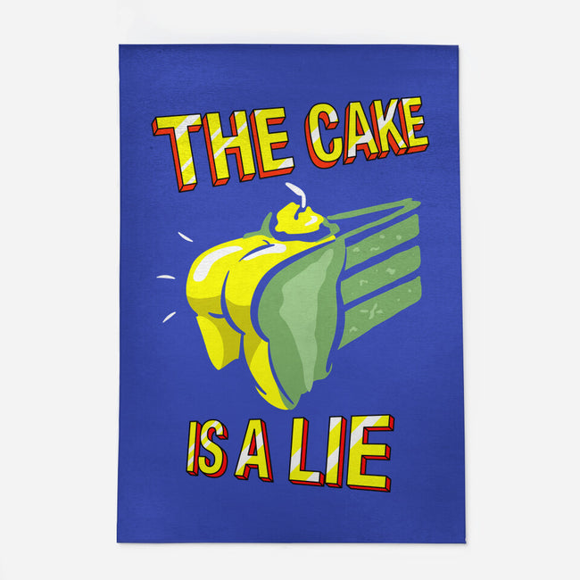 The Cake Is A Lie-None-Indoor-Rug-rocketman_art