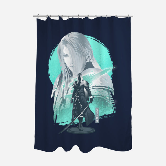 Silver-Haired Soldier-None-Polyester-Shower Curtain-hypertwenty