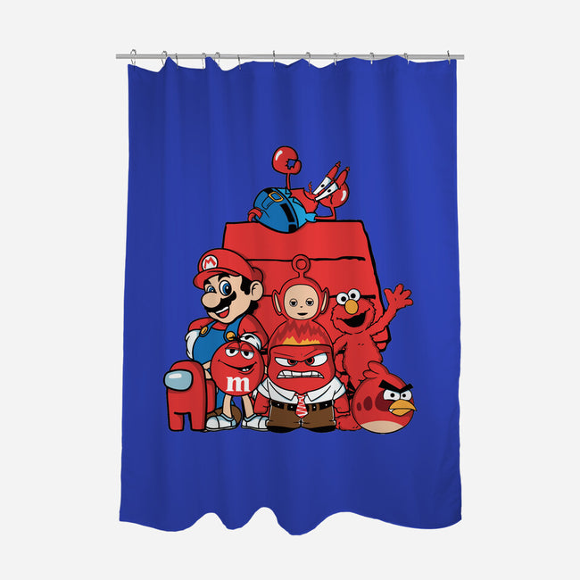 Red House-None-Polyester-Shower Curtain-turborat14