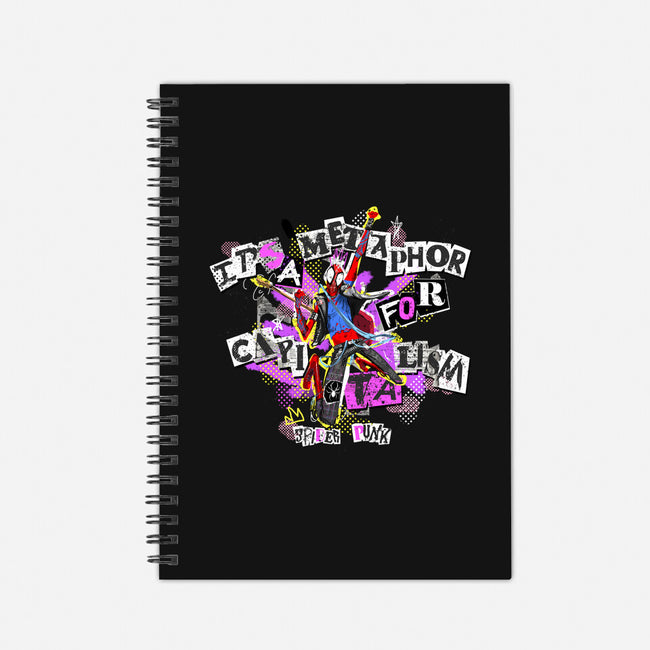Spiderpunk Anti Capitalism-None-Dot Grid-Notebook-Afire