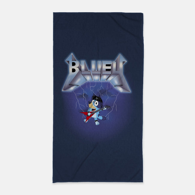 Bluey Ride-None-Beach-Towel-MaxoArt