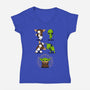 Alien Fusion-Womens-V-Neck-Tee-sebasebi