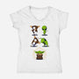 Alien Fusion-Womens-V-Neck-Tee-sebasebi