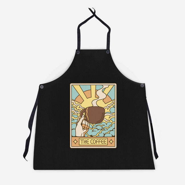 The Coffee Tarot-Unisex-Kitchen-Apron-tobefonseca