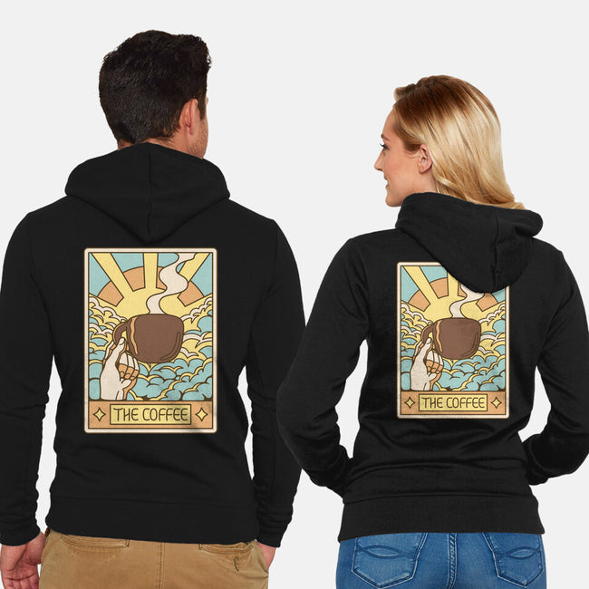 The Coffee Tarot-Unisex-Zip-Up-Sweatshirt-tobefonseca