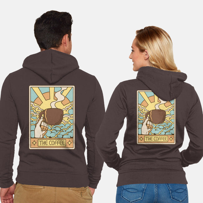 The Coffee Tarot-Unisex-Zip-Up-Sweatshirt-tobefonseca