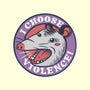 I Choose Violence Opossum-None-Removable Cover w Insert-Throw Pillow-tobefonseca