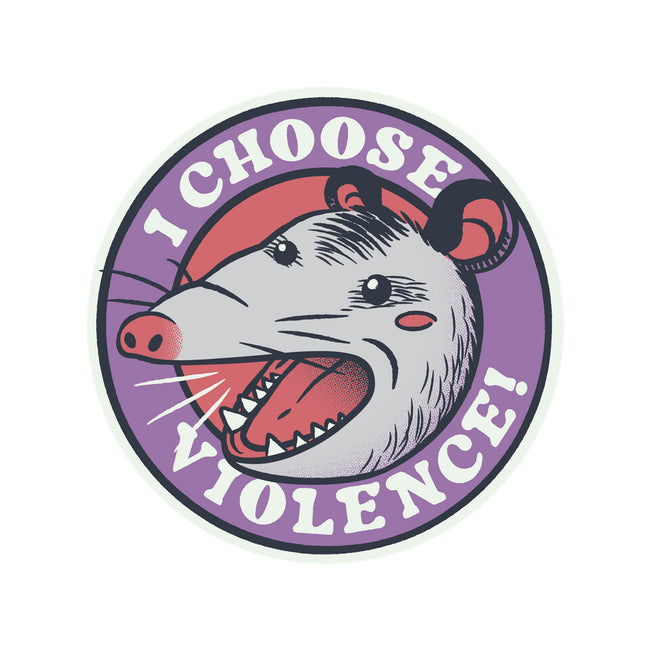 I Choose Violence Opossum-Unisex-Baseball-Tee-tobefonseca