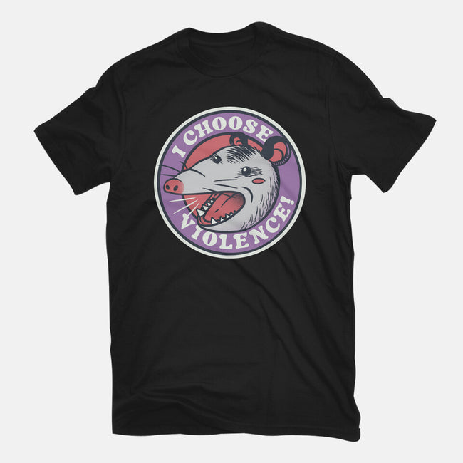 I Choose Violence Opossum-Mens-Heavyweight-Tee-tobefonseca