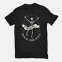 Running From Myself Skeleton-Womens-Fitted-Tee-tobefonseca