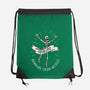 Running From Myself Skeleton-None-Drawstring-Bag-tobefonseca