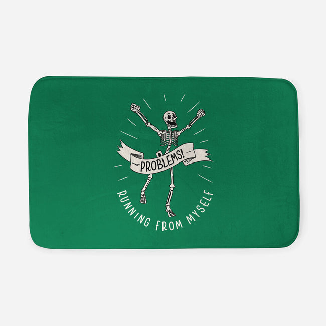 Running From Myself Skeleton-None-Memory Foam-Bath Mat-tobefonseca