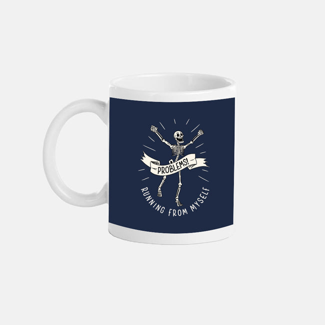 Running From Myself Skeleton-None-Mug-Drinkware-tobefonseca