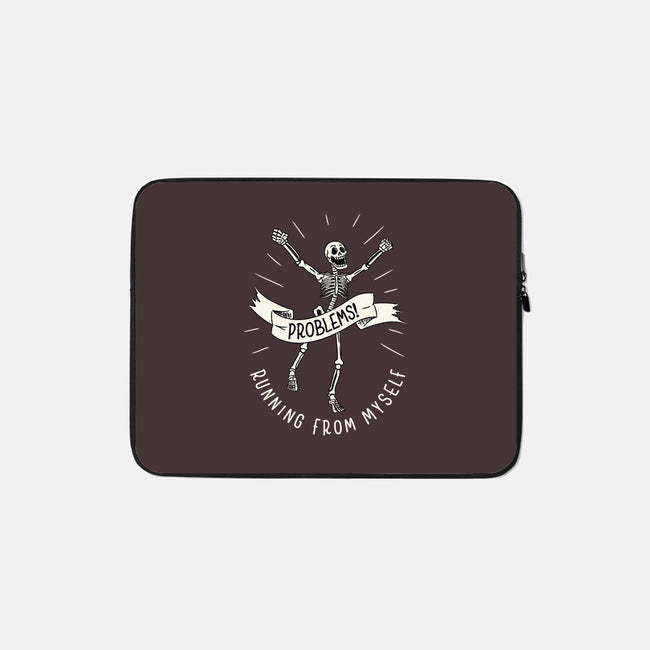 Running From Myself Skeleton-None-Zippered-Laptop Sleeve-tobefonseca