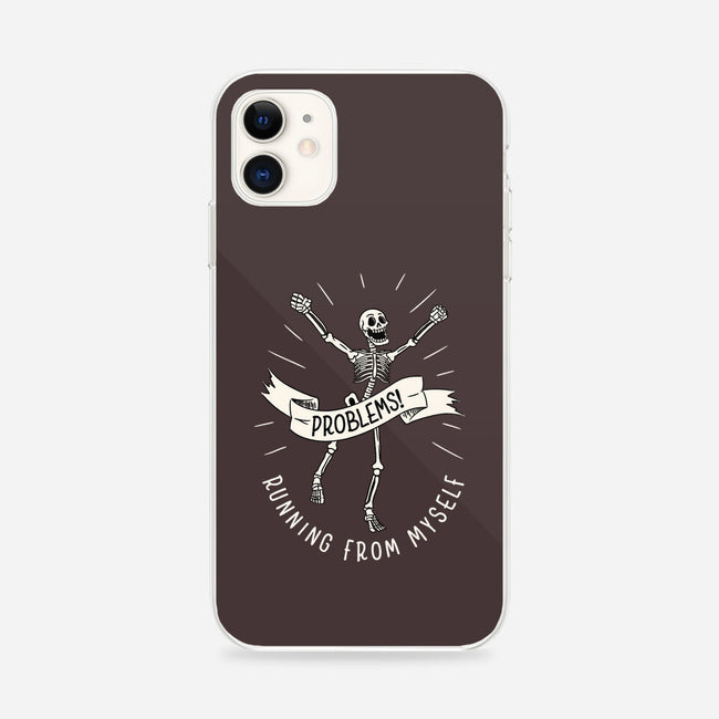 Running From Myself Skeleton-iPhone-Snap-Phone Case-tobefonseca