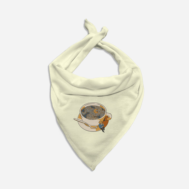 Starry Night Coffee-Cat-Bandana-Pet Collar-tobefonseca