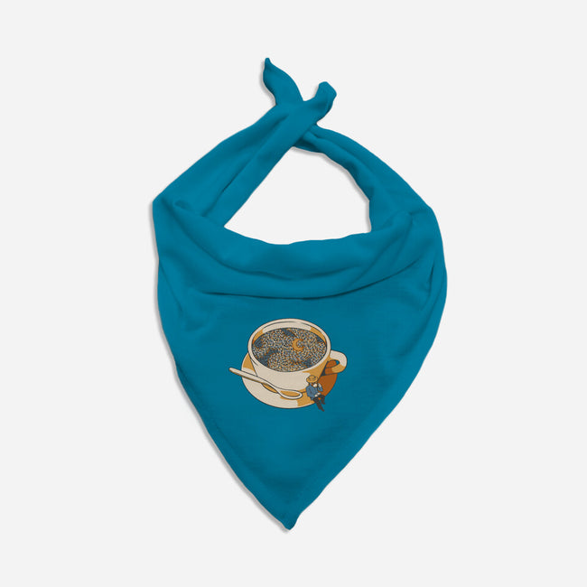 Starry Night Coffee-Cat-Bandana-Pet Collar-tobefonseca