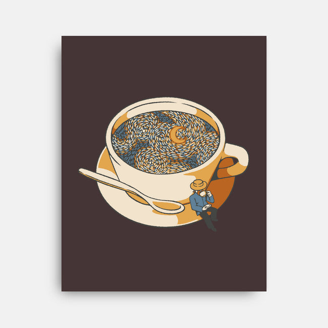 Starry Night Coffee-None-Stretched-Canvas-tobefonseca