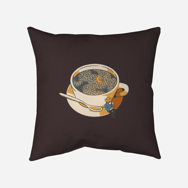 Starry Night Coffee-None-Non-Removable Cover w Insert-Throw Pillow-tobefonseca