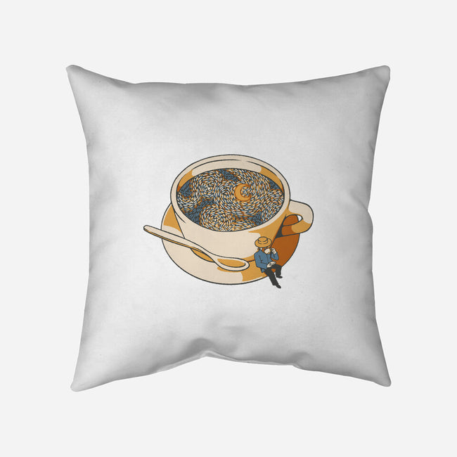 Starry Night Coffee-None-Non-Removable Cover w Insert-Throw Pillow-tobefonseca