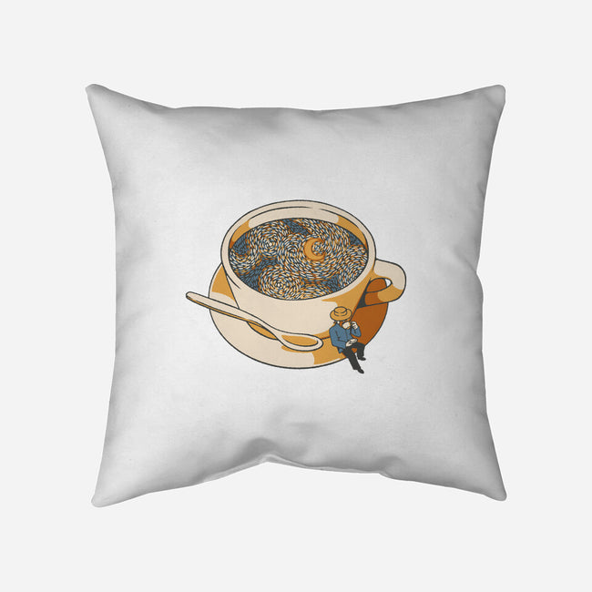 Starry Night Coffee-None-Removable Cover-Throw Pillow-tobefonseca
