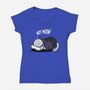 Not Meow-Womens-V-Neck-Tee-fanfabio