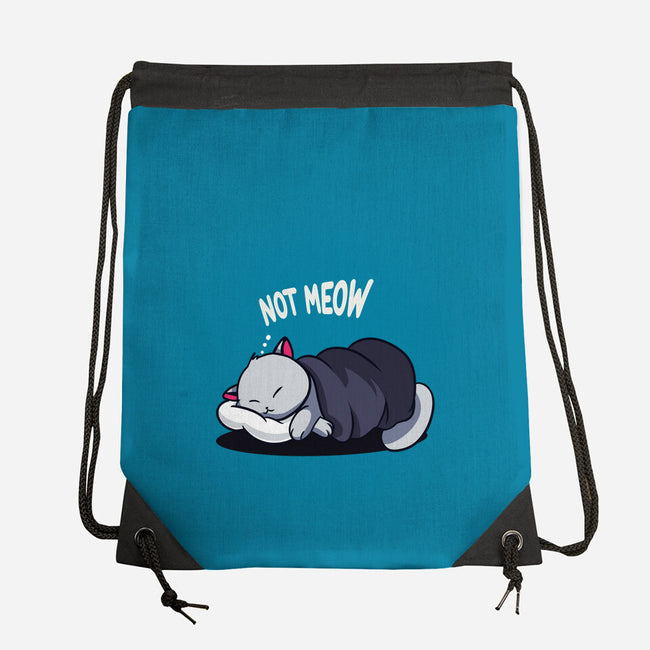 Not Meow-None-Drawstring-Bag-fanfabio