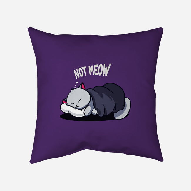 Not Meow-None-Non-Removable Cover w Insert-Throw Pillow-fanfabio