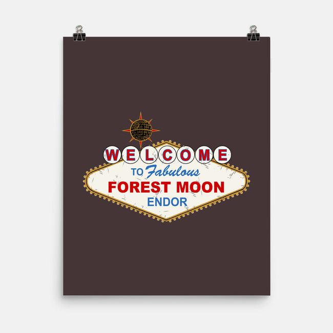 Welcome To Fabulous Forest Moon-None-Matte-Poster-Melonseta