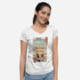 Koi Dreamer-Womens-V-Neck-Tee-vp021