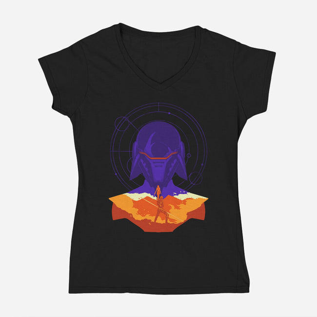 Fallen Order-Womens-V-Neck-Tee-RamenBoy