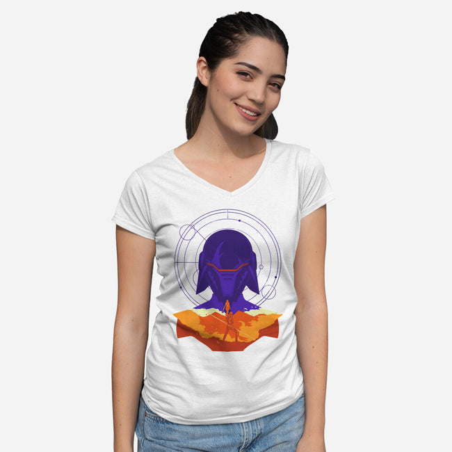 Fallen Order-Womens-V-Neck-Tee-RamenBoy